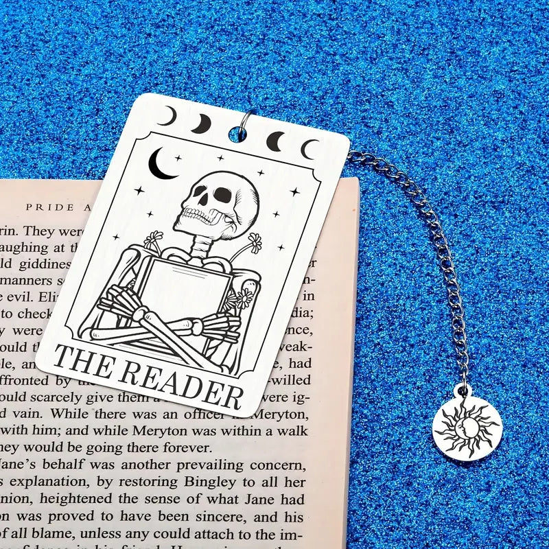 The Reader Bookmark - Metal